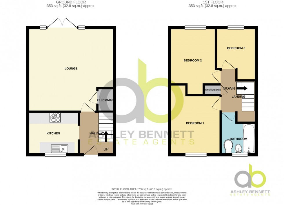Floorplan for Florence Close, Grays, RM20 4AE