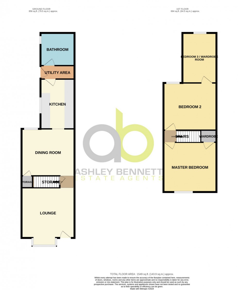Floorplan for Argyll Road, Grays