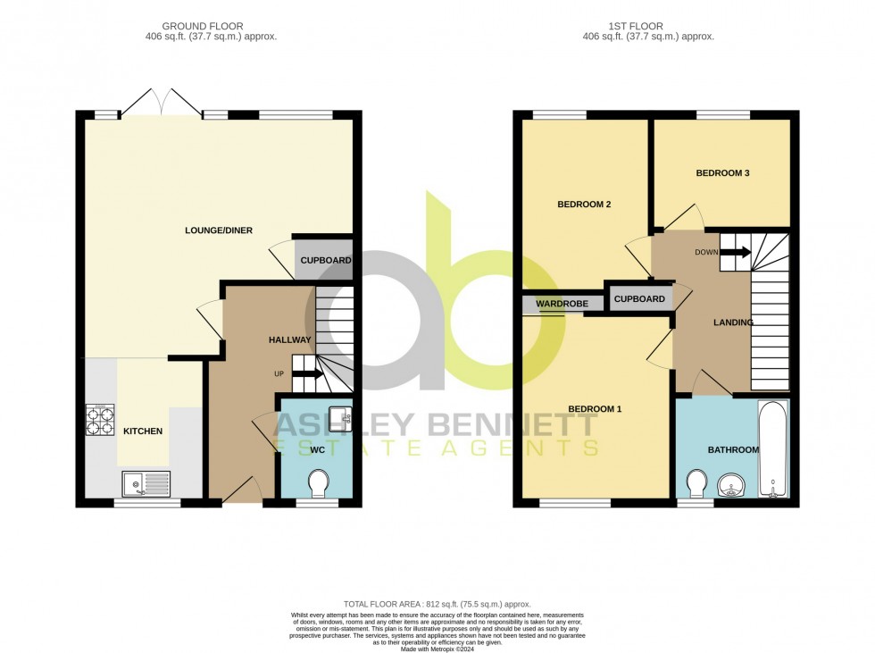 Floorplan for Devonshire Close, Grays, RM20 4BT