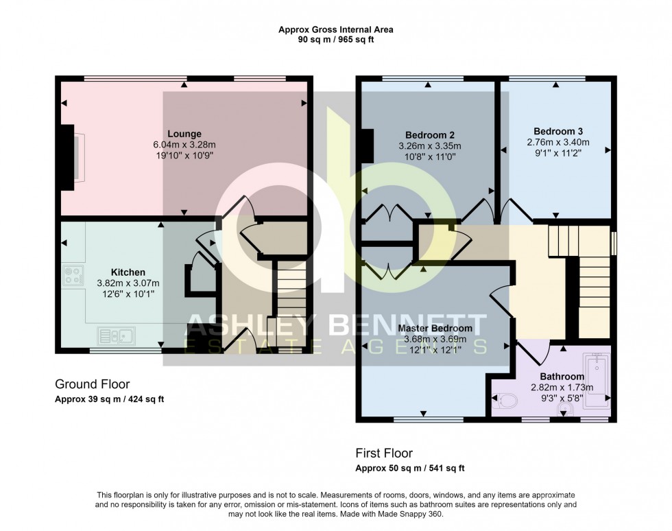 Floorplan for St. Cedds Court, Whitmore Avenue, Grays, Essex