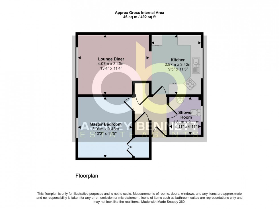 Floorplan for Bridge Court, Bridge Road, Grays, Essex
