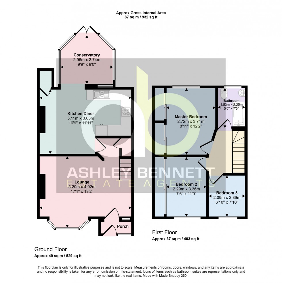 Floorplan for Rosebery Road, Grays, RM17 5YT
