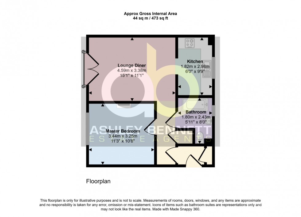 Floorplan for Worthing Close, Grays, RM17 6WB