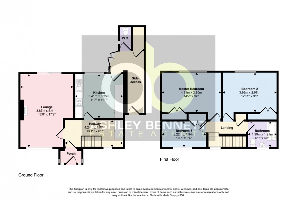 Floorplan for Blackshots Lane, Grays, RM16 2LP