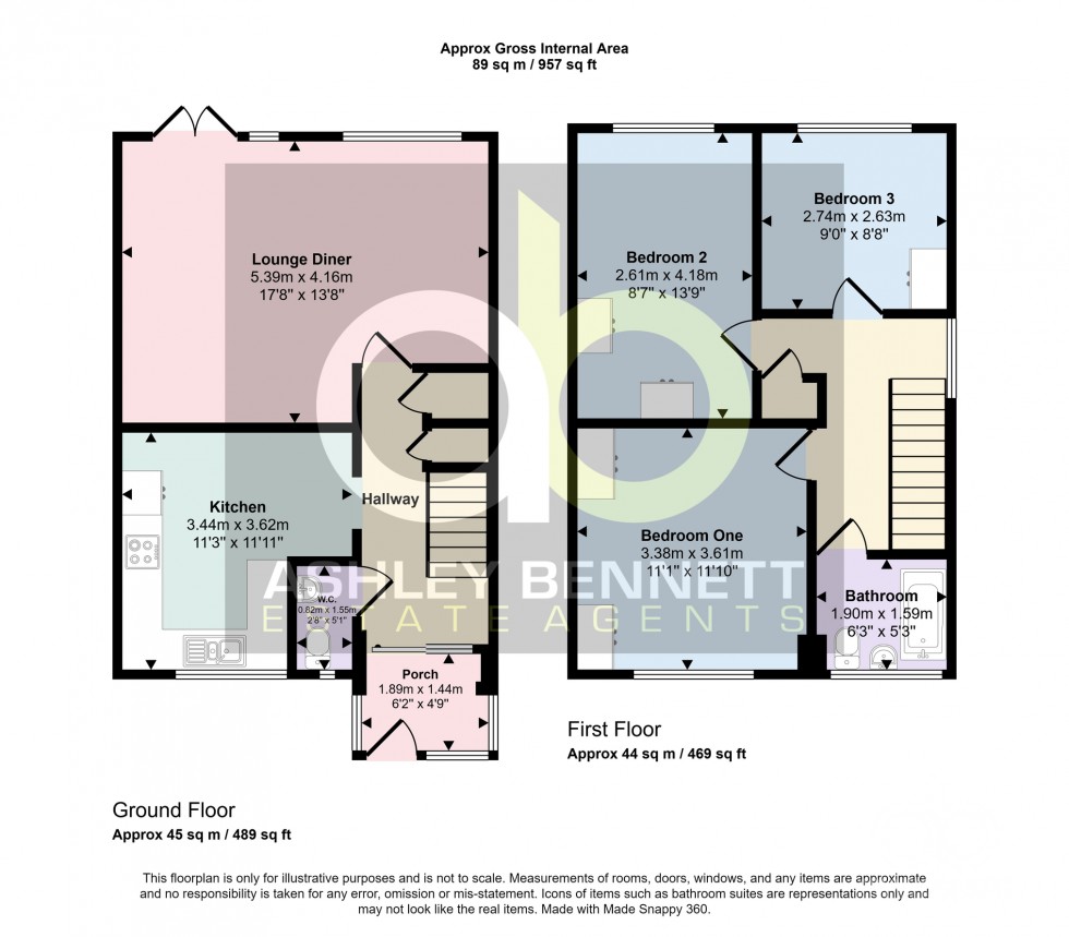 Floorplan for Beechcroft Avenue, Linford, Stanford-le-Hope, SS17 0RE