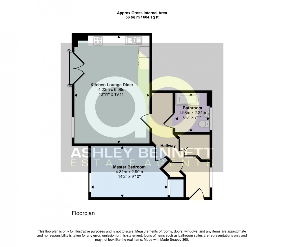 Floorplan for Swan Grove, Langdon Hills, Basildon, Essex, SS16 5PS